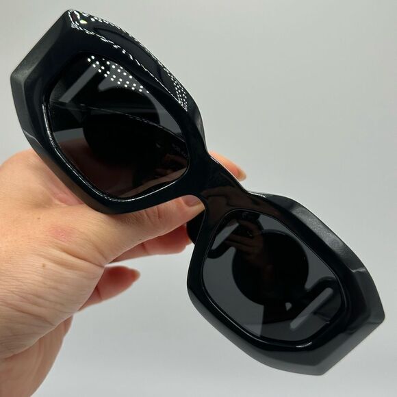 VERSACE Sunglasses VE4425U 536087 Black Dark Grey Unisex Sunglasses NEW - Picture 8 of 11